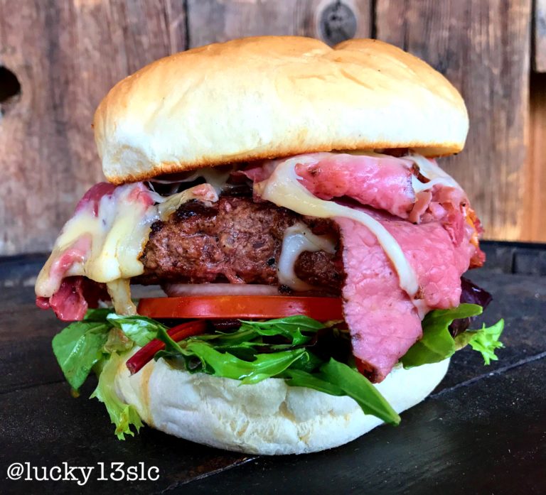 THE AMERICAN BISON BURGER Lucky 13 Bar & Grill