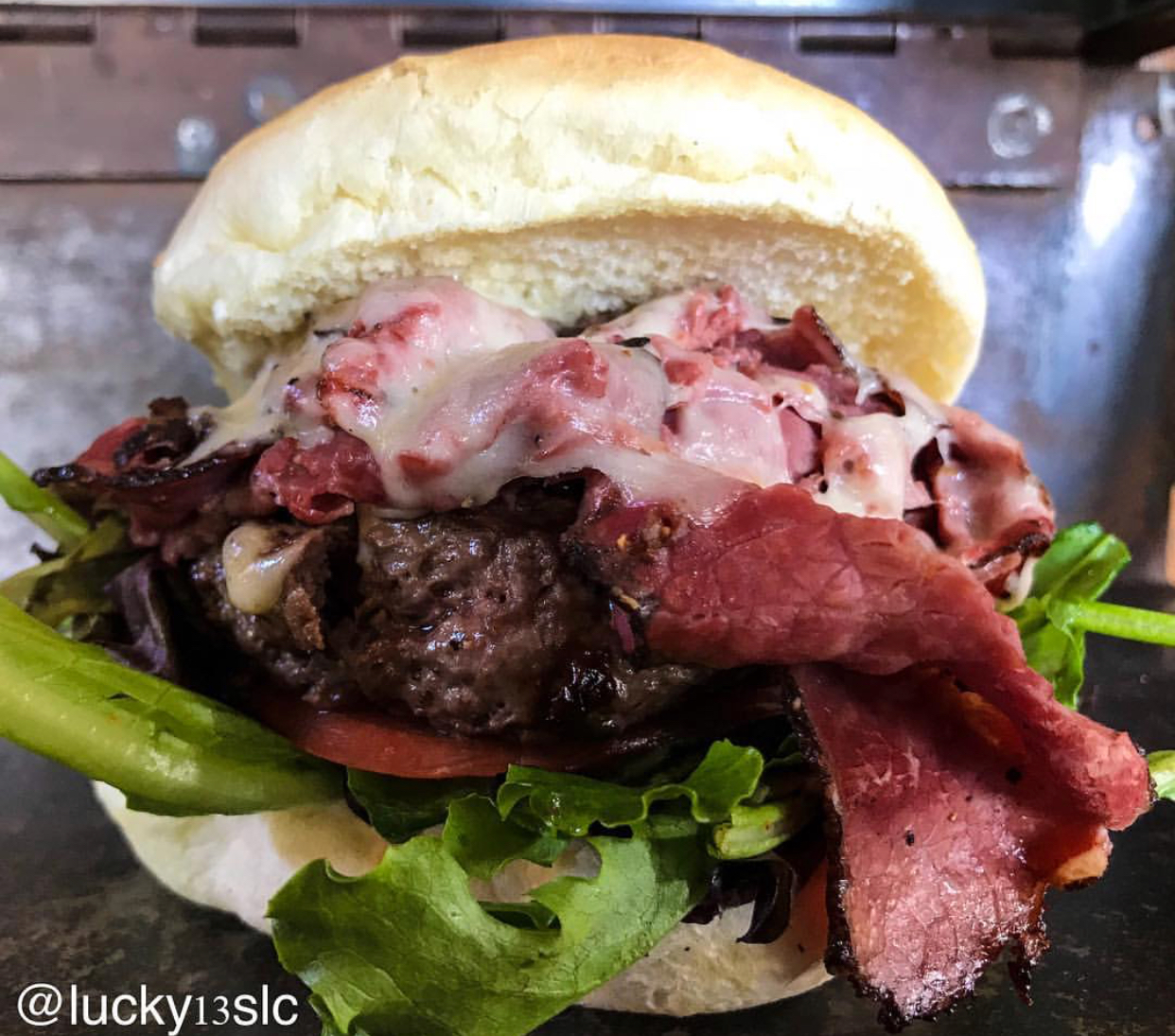The Elk Burger Lucky 13 Bar & Grill